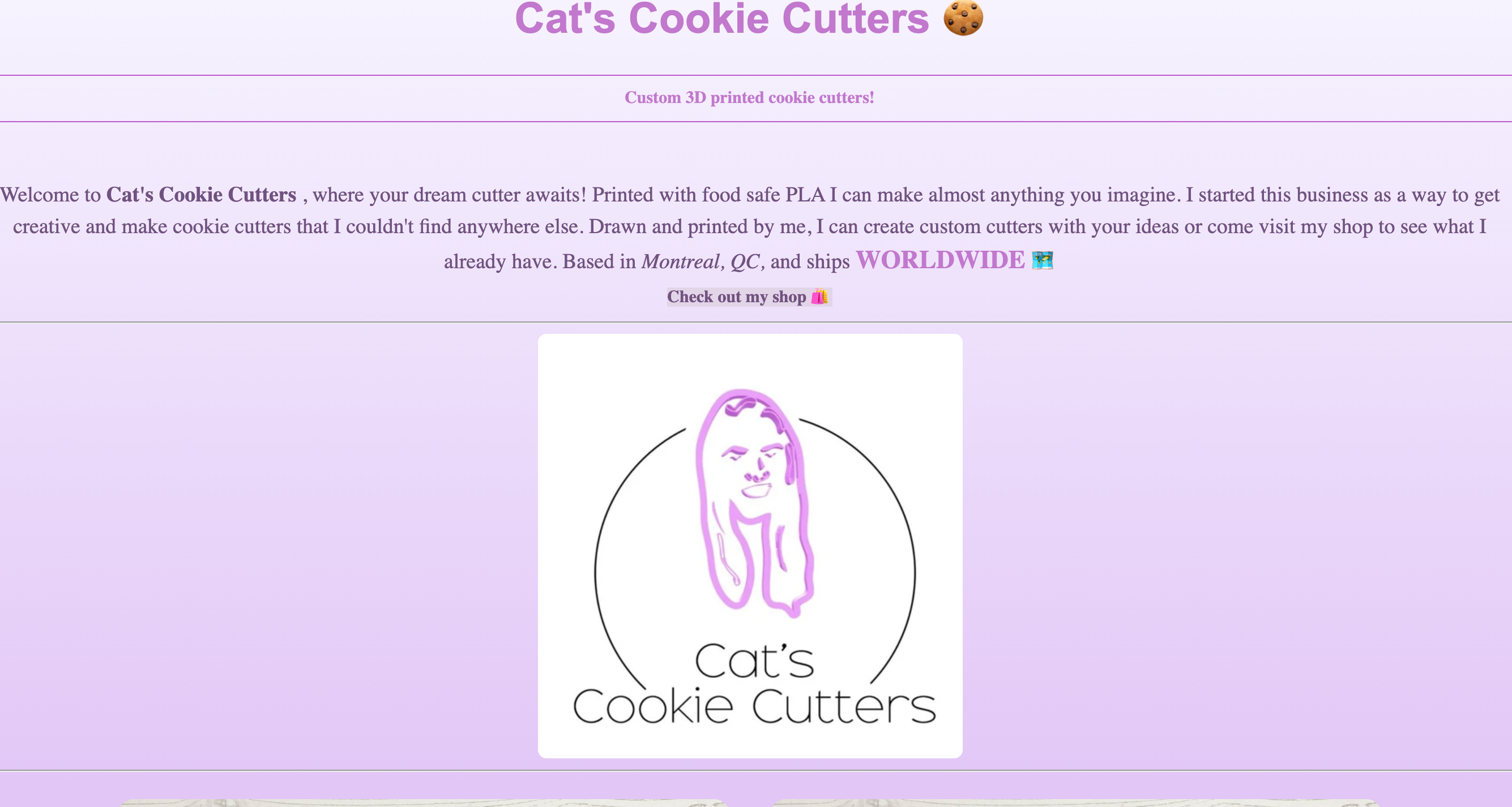 Cookie cutter landing page
